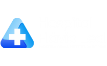 Logotipo do Hospital Flávio Leal em branco